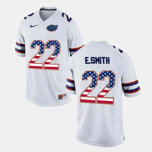 Men's Gators #22 Emmitt Smith White US Flag Fashion Jersey 308196-775