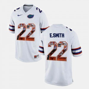 Men's Gator #22 Emmitt Smith White College Football Jersey 318948-764