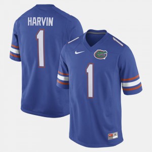 For Men's Gator #1 Percy Harvin Royal Blue Alumni Football Game Jersey 581932-514