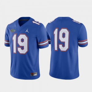For Men's University of Florida #19 Royal Limited Football Jersey 873722-187