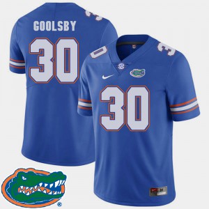 For Men UF #30 DeAndre Goolsby Royal College Football 2018 SEC Jersey 555144-265