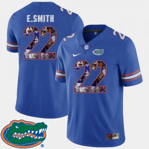 Men Gators #22 E.Smith Royal Pictorial Fashion Football Jersey 600215-634