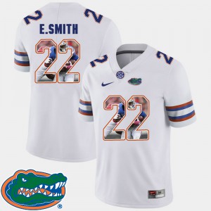 Men Florida #22 E.Smith White Pictorial Fashion Football Jersey 132111-407
