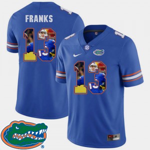 Men University of Florida #13 Feleipe Franks Royal Pictorial Fashion Football Jersey 628270-501