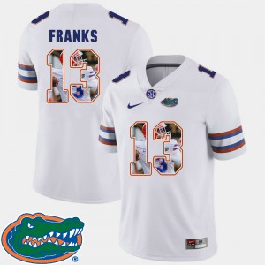 For Men's Florida Gators #13 Feleipe Franks White Pictorial Fashion Football Jersey 680169-645