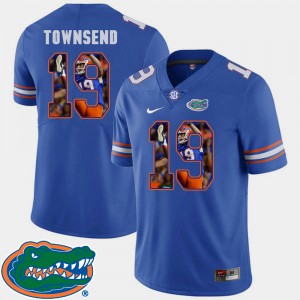 Mens Gator #19 Johnny Townsend Royal Pictorial Fashion Football Jersey 740761-539