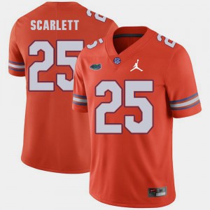 For Men's Florida #25 Jordan Scarlett Orange Jordan Brand Replica 2018 Game Jersey 588994-251