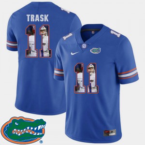 Men's Florida Gator #11 Kyle Trask Royal Pictorial Fashion Football Jersey 665031-275