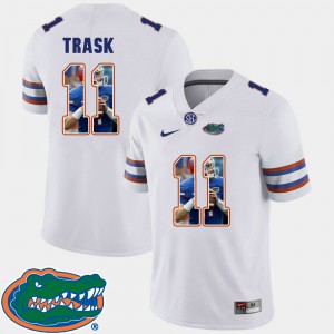 For Men's UF #11 Kyle Trask White Pictorial Fashion Football Jersey 660865-950