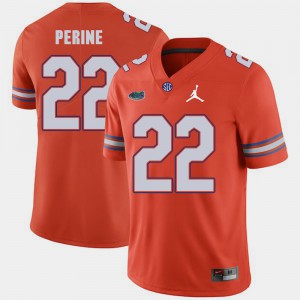 Mens UF #22 Lamical Perine Orange Jordan Brand Replica 2018 Game Jersey 821519-808