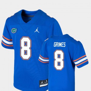 Youth Florida #8 Trevon Grimes Royal Game College Football Jersey 679449-937